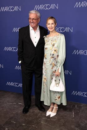 Helmut Schlotterer und Kelly Rutherford bei der Marc Cain - ECHO of now - Modenschau am 30.01.2026 im Funkhaus in Berlin Marc Cain Fashion Show in Berlin
