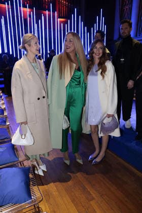 Kelly Rutherford, Jerry Hall und ihre Tochter Elizabeth Jagger bei der Marc Cain - ECHO of now - Modenschau am 30.01.2026 im Funkhaus in Berlin Marc Cain Fashion Show in Berlin