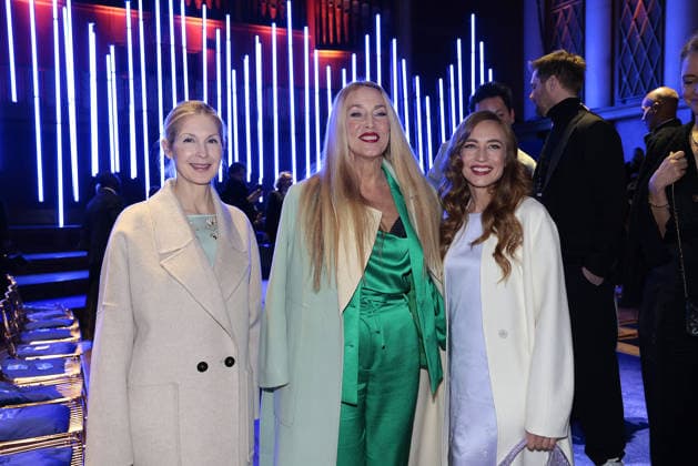 Kelly Rutherford, Jerry Hall und ihre Tochter Elizabeth Jagger bei der Marc Cain - ECHO of now - Modenschau am 30.01.2026 im Funkhaus in Berlin Marc Cain Fashion Show in Berlin