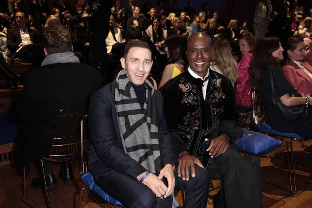 Marcel Remus und Bruce Darnell bei der Marc Cain - ECHO of now - Modenschau am 30.01.2026 im Funkhaus in Berlin Marc Cain Fashion Show in Berlin