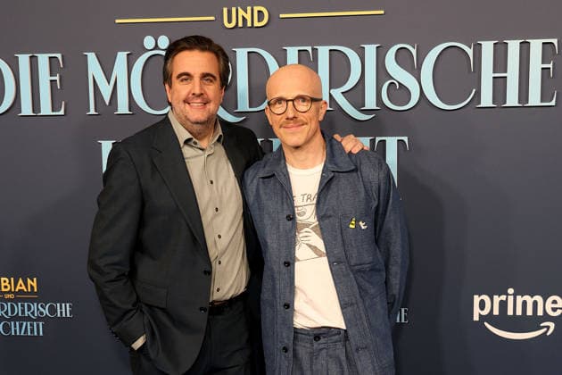 Bastian Pastewkaund Regisseur Markus Sehr bei der öFabian und Die moerderische Hochzeit (Amazon Prime) Film Premiere am 30.01.2026 in Koeln Bastian Pastewkas Fabian und Die moerderische Hochzeit (Amazon Prime) Filmpremiere in Koeln