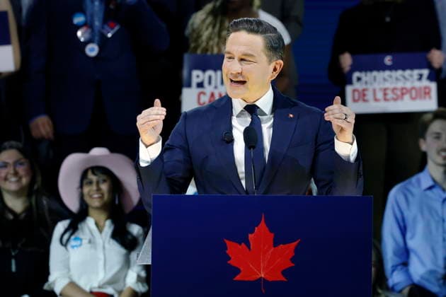 January 30, 2026, Calgary, Ab, Canada: Conservative Party Leader Pierre Poilievre, delivers his keynote address at the party s national convention in Calgary, Friday, Jan. 30, 2026. Calgary Canada  - ZUMAc35_ 20260130_zaf_c35_058 Copyright: xLarryxMacdougalx