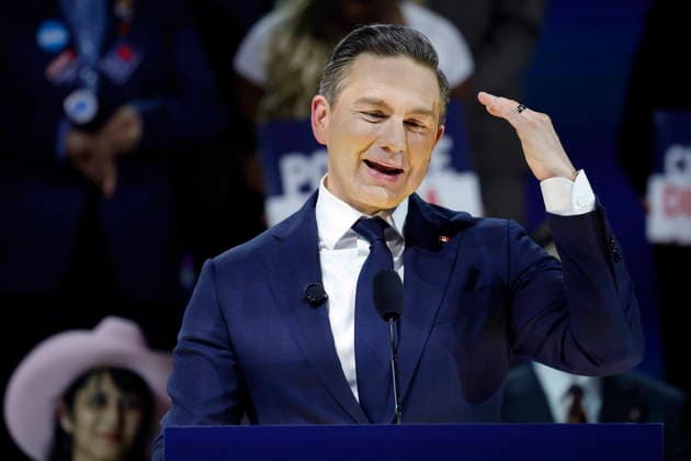 January 30, 2026, Calgary, Ab, Canada: Conservative Party Leader Pierre Poilievre, delivers his keynote address at the party s national convention in Calgary, Friday, Jan. 30, 2026. Calgary Canada  - ZUMAc35_ 20260130_zaf_c35_060 Copyright: xLarryxMacdougalx