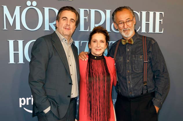 Bastian Pastewka, Barbara Philipp und Ercan Durmaz bei der Premiere des Amazon Prime Video-Films Fabian und die mörderische Hochzeit im Cinenova. Köln, 30.01.2026
