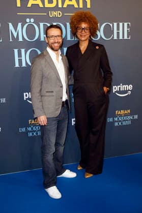Philip Pratt und Nataly Kudiabor bei der Premiere des Amazon Prime Video-Films Fabian und die mörderische Hochzeit im Cinenova. Köln, 30.01.2026