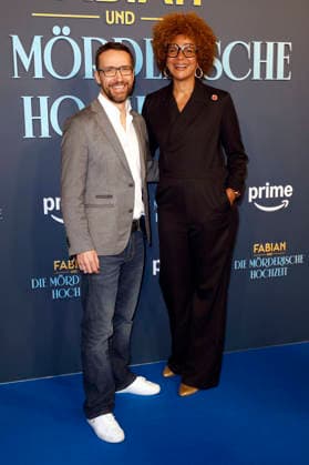 Philip Pratt und Nataly Kudiabor bei der Premiere des Amazon Prime Video-Films Fabian und die mörderische Hochzeit im Cinenova. Köln, 30.01.2026