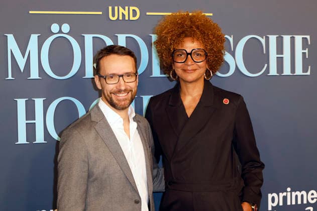Philip Pratt und Nataly Kudiabor bei der Premiere des Amazon Prime Video-Films Fabian und die mörderische Hochzeit im Cinenova. Köln, 30.01.2026