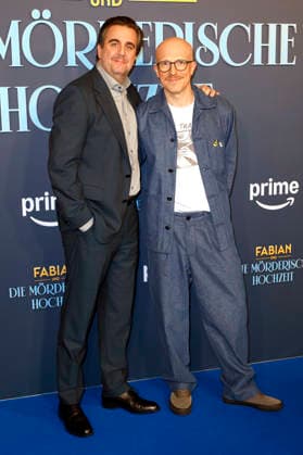 Bastian Pastewka und Markus Sehr bei der Premiere des Amazon Prime Video-Films Fabian und die mörderische Hochzeit im Cinenova. Köln, 30.01.2026