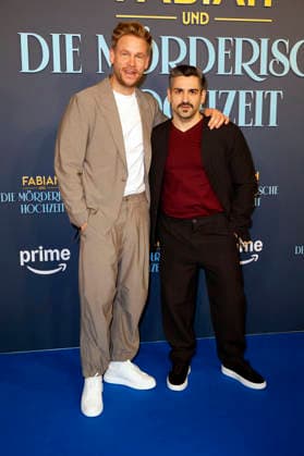Frederic Heidorn und Daniel Rodic bei der Premiere des Amazon Prime Video-Films Fabian und die mörderische Hochzeit im Cinenova. Köln, 30.01.2026