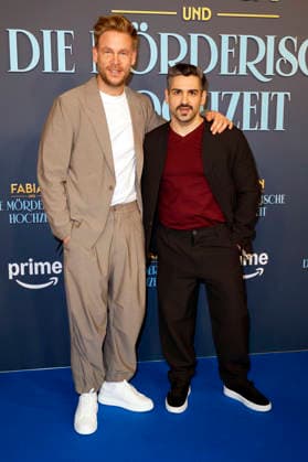 Frederic Heidorn und Daniel Rodic bei der Premiere des Amazon Prime Video-Films Fabian und die mörderische Hochzeit im Cinenova. Köln, 30.01.2026