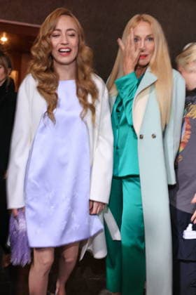 Elizabeth Jagger und Jerry Hall zur Marc Cain Fashion Show, Funkhaus Berlin, Berlin, Berlin Berlin