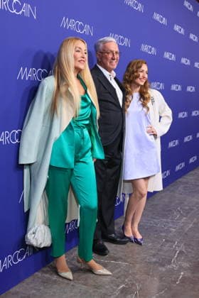 Jerry Hall, Helmut Schlotterer und Elizabeth Jagger zur Marc Cain Fashion Show, Funkhaus Berlin, Berlin, Berlin Berlin