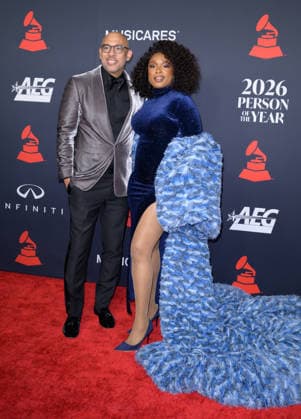 MusiCares 2026 Person of the Year Gala - Los Angeles, USA LOS ANGELES, USA. January 30, 2026: Jennifer Hudson & Harvey Mason Jr., CEO of The Recording Academy at the MusiCares 2026 Person of the Year Gala. Los Angeles CA USA  Copyright: xPaulxSmith Featureflashx