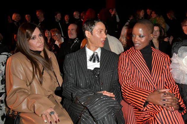 Simone Thomalla, Annabelle Mandeng und Florence Kasumba bei der Kilian Kerner Fashion Show auf der Berlin Fashion Week A W 2026 im NLND Neuland Berlin. Berlin, 30.01.2026