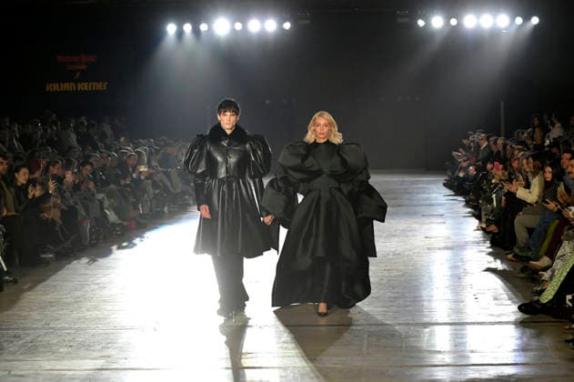 Model bei der Kilian Kerner Fashion Show auf der Berlin Fashion Week A W 2026 im NLND Neuland Berlin. Berlin, 30.01.2026