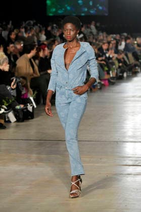 Model bei der Kilian Kerner Fashion Show auf der Berlin Fashion Week A W 2026 im NLND Neuland Berlin. Berlin, 30.01.2026