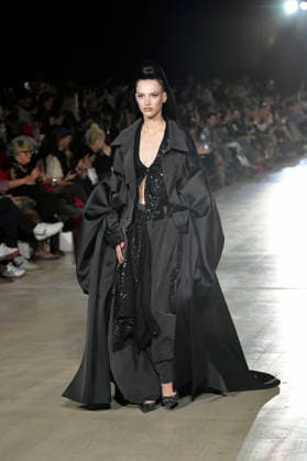 Model bei der Kilian Kerner Fashion Show auf der Berlin Fashion Week A W 2026 im NLND Neuland Berlin. Berlin, 30.01.2026