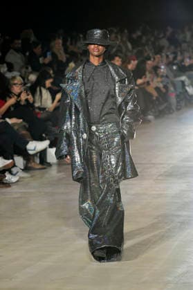 Model bei der Kilian Kerner Fashion Show auf der Berlin Fashion Week A W 2026 im NLND Neuland Berlin. Berlin, 30.01.2026