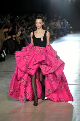 Model bei der Kilian Kerner Fashion Show auf der Berlin Fashion Week A W 2026 im NLND Neuland Berlin. Berlin, 30.01.2026