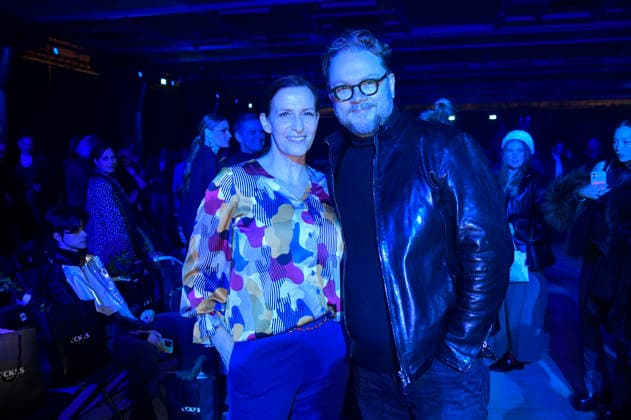 Ulrike Frank mit Ehemann Marc Schubring bei der Danny Reinke Fashion Show auf der Berlin Fashion Week A W 2026 im NLND Neuland Berlin. Berlin, 30.01.2026