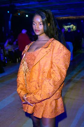 Melodie Simina bei der Danny Reinke Fashion Show auf der Berlin Fashion Week A W 2026 im NLND Neuland Berlin. Berlin, 30.01.2026