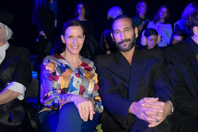 Ulrike Frank und Massimo Sinato bei der Danny Reinke Fashion Show auf der Berlin Fashion Week A W 2026 im NLND Neuland Berlin. Berlin, 30.01.2026