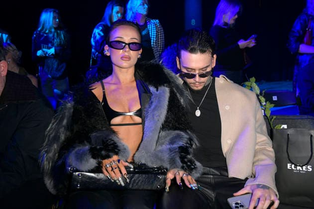 Alicia Costa Pinheiro und Chacho bei der Danny Reinke Fashion Show auf der Berlin Fashion Week A W 2026 im NLND Neuland Berlin. Berlin, 30.01.2026