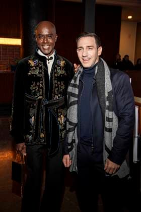 Bruce Darnell und Marcel Remus zu Gast auf dem roten Teppich bei der Marc Cain Fashion Show Echo of now im Funkhaus Berlin am 30.01.2028 Berlin Deutschland