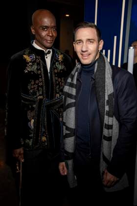 Bruce Darnell und Marcel Remus zu Gast auf dem roten Teppich bei der Marc Cain Fashion Show Echo of now im Funkhaus Berlin am 30.01.2028 Berlin Deutschland