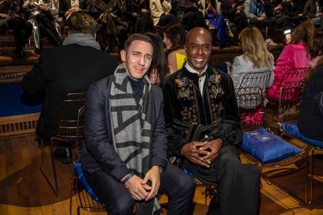 Marcel Remus und Bruce Darnell zu Gast bei der Marc Cain Fashion Show Echo of now im Funkhaus Berlin am 30.01.2028 Berlin Deutschland