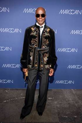 Bruce Darnell zu Gast auf dem roten Teppich bei der Marc Cain Fashion Show Echo of now im Funkhaus Berlin am 30.01.2028 Berlin Deutschland