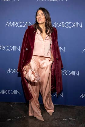 Bettina Zimmermann Schauspielerin zu Gast auf dem roten Teppich bei der Marc Cain Fashion Show Echo of now im Funkhaus Berlin am 30.01.2028 Berlin Deutschland