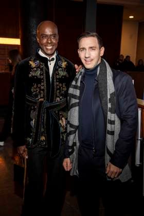 Bruce Darnell und Marcel Remus zu Gast auf dem roten Teppich bei der Marc Cain Fashion Show Echo of now im Funkhaus Berlin am 30.01.2028 Berlin Deutschland