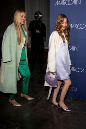 Jerry Hall und Elizabeth Jagger zu Gast auf dem roten Teppich bei der Marc Cain Fashion Show Echo of now im Funkhaus Berlin am 30.01.2028 Berlin Deutschland