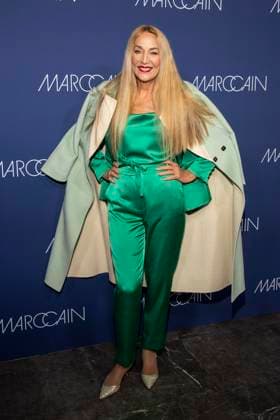 Jerry Hall zu Gast auf dem roten Teppich bei der Marc Cain Fashion Show Echo of now im Funkhaus Berlin am 30.01.2028 Berlin Deutschland