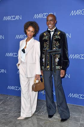 Dennenesch Zoude und Bruce Darnell bei der Marc Cain fashion show Echo Of Now im Funkhaus Berlin in Berlin am 30.01.2026