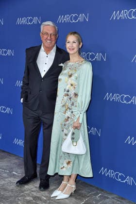 Helmut Schlotterer und Kelly Rutherford bei der Marc Cain fashion show Echo Of Now im Funkhaus Berlin in Berlin am 30.01.2026