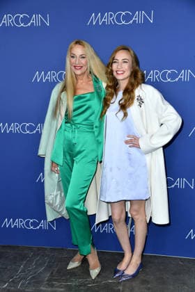 Jerry Hall und Elizabeth Jagger bei der Marc Cain fashion show Echo Of Now im Funkhaus Berlin in Berlin am 30.01.2026