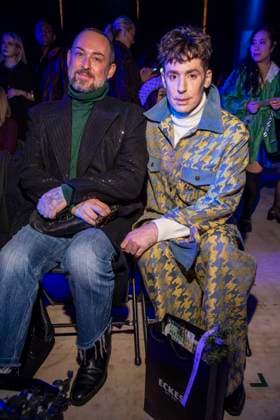 Marcel Ostertag und Kilan Kerner zu Gast bei Danny Reinke auf der Berlin Fashion Week Autumn Winter 2026 im NLND Berlin am 30.01.2026 Berlin Deutschland