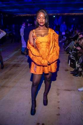 Melodie Wakivuamina zu Gast bei Danny Reinke auf der Berlin Fashion Week Autumn Winter 2026 im NLND Berlin am 30.01.2026 Berlin Deutschland