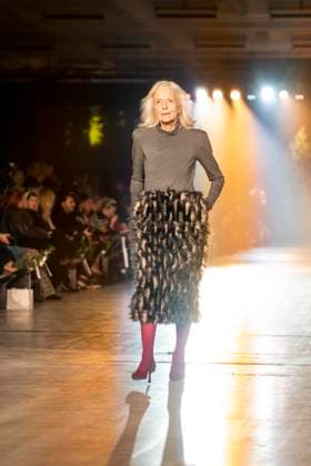 Model auf dem Laufsteg Catwalk bei Danny Reinke auf der Berlin Fashion Week Autumn Winter 2026 im NLND Berlin am 30.01.2026 Berlin Deutschland