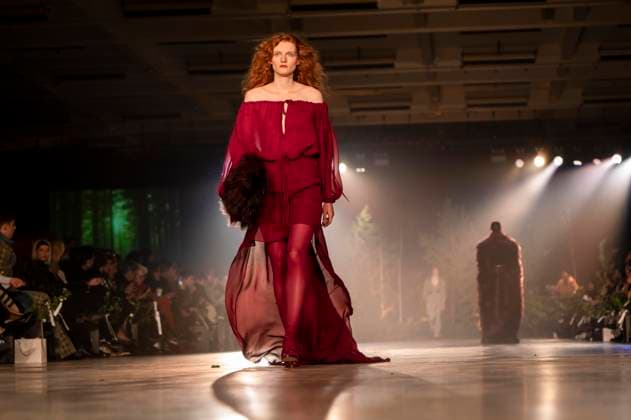 Model auf dem Laufsteg Catwalk bei Danny Reinke auf der Berlin Fashion Week Autumn Winter 2026 im NLND Berlin am 30.01.2026 Berlin Deutschland