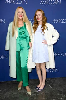 Jerry Hall und Elizabeth Jagger bei der Marc Cain Fashion Show ECHO of now auf der Berlin Fashion Week A W 2026 im Funkhaus Berlin. Berlin, 30.01.2026