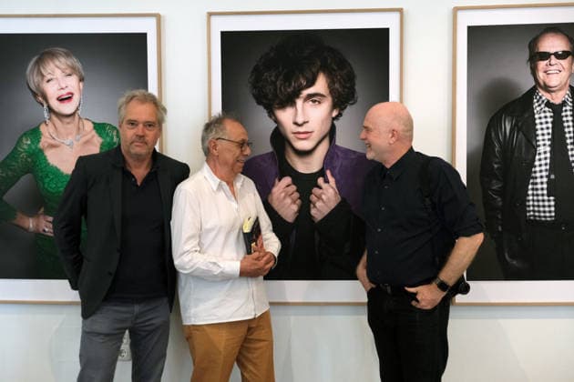 RECORD DATE NOT STATED Dr. Matthias Harder, Dieter Kosslick, Gerhard Kassner bei der Vorstellung des Buches von Dieter Kosslick in der Ausstellung des Berlinale-Fotografen Kassner, Helmut Newton Stiftung, Museum für Fotografie, Berlin, 31.7.2022