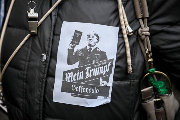 January 31, 2026, Milan, Mi, Italy: January 31, 2026, Milan. ICE OUT. Left-wing protest against the possible presence of U.S. Special Forces during the Milan-Cortina Winter Olympics. Milan Italy  - ZUMAa289 20260131_zia_a289_084 Copyright: xNicolaxMarfisix