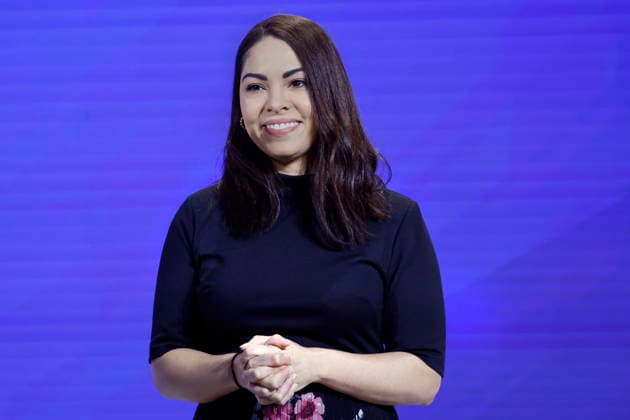 January 31, 2026, Calgary, Ab, Canada: Conservative Party Leader Pierre Poilievre s wife Anaida takes part in the Maple Leaf Awards during the party s national convention in Calgary, Alta., Saturday, Jan. 31, 2026. Calgary Canada  - ZUMAc35_ 20260131_zaf_c35_007 Copyright: xLarryxMacdougalx