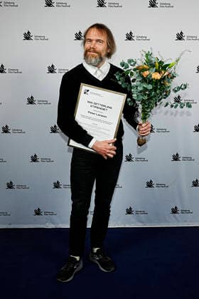GOTHENBURG, SWEDEN 20260131 Peter Larsson is awarded the Mai Zetterling Scholarship during the closing gala of the Göteborg Film Festival, where this years Dragon Awards are presented at the Draken Hotel in Göteborg GOTHENBURG, SWEDEN x9200x  Copyright: xBjörnxLarssonxRosvall TTx DRAGON AWARDS 2026 D9PiUy7WK0Q