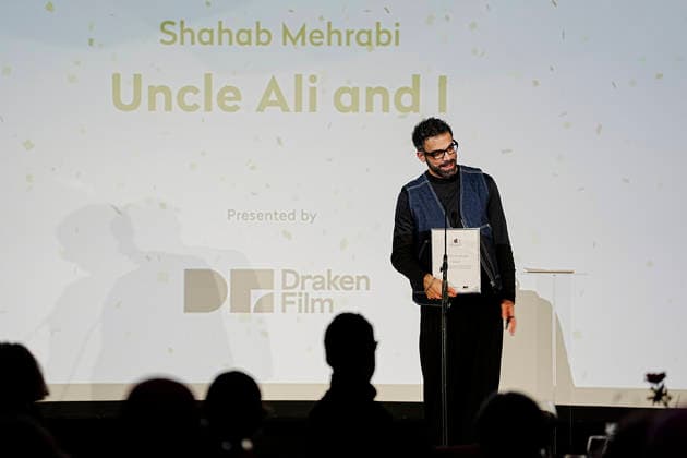 GOTHENBURG, SWEDEN 20260131 Film director Shahab Mehrabi wins the Draken Film Award during the closing gala of the Göteborg Film Festival, where this years Dragon Awards are presented at the Draken Hotel in Göteborg GOTHENBURG SWEDEN x9200x  Copyright: xBjörnxLarssonxRosvall TTx DRAGON AWARDS 2026 8b2lWLzQXH0