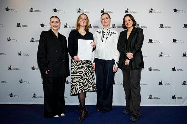 GOTHENBURG, SWEDEN 20260131 This years critics prize, the FIPRESCI prize, is awarded to Weightless by Emilie Thalund during the closing gala of the Göteborg Film Festival, where the years Dragon Awards are presented at Hotel Draken in Gothenburg GOTHENBURG SWEDEN x9200x  Copyright: xBjörnxLarssonxRosvall TTx DRAGON AWARDS 2026 BE77LEbMAdI