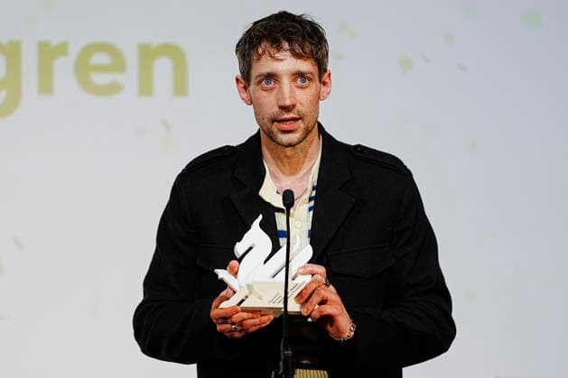 GÖTEBORG, SWEDEN 20260131 Dragon Award Best Acting is awarded to Adam Lundgren for the role in The Beekeeper , directed by Marcus Carlsson during the closing gala of the Göteborg Film Festival where this years Dragon Awards are presented at Hotel Draken in Gothenburg GÖTEBORG SWEDEN x9200x  Copyright: xBjörnxLarssonxRosvall TTx DRAGON AWARDS 2026 ocNksCX_Qes